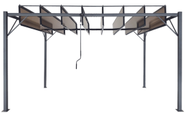 Gartenpergola 3x4 m – Braun – TUN4023