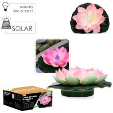 Solarlampe Lilie schwimmend 18x18x6 cm - SOL0074