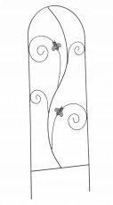 Chomik - Rankhilfe für Gartenpflanzen 60x167 cm - schwarz - PERG-N1916
