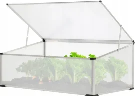 Gewächshaus / Pflanzkasten 100 x 60 x 30/40 cm aus Polycarbonat