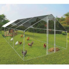 Metallgehege für Tiere 6x3x1.95 m mit Teilüberdachung - TUN4047