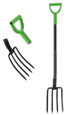 Garten-Heugabel mit 4 Zinken und Stahlstiel, 120 cm – FUR4051