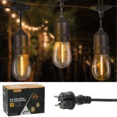 Garten-Lichterkette 3+17 m Filament 20 LED – Warmweiß – SOL1250