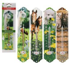 Dekoratives Thermometer „Tiere“, Verpackung mit 12 Stück – MAK1823