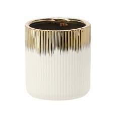 Keramikhülle für Becher – gold-weiß – ELI3352