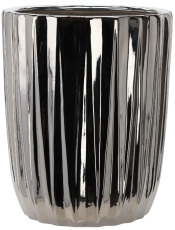 Keramischer Ziertopf – silber – ELI3444