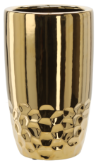 Keramischer Zierblumentopf 38 cm – gold – ELI3505