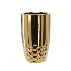 Keramischer Zierblumentopf 38 cm – gold – ELI3505