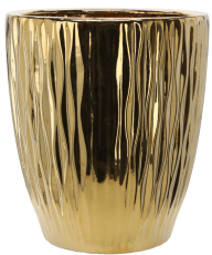 Keramischer Ziertopf 45 cm – goldglänzend – ELI3567