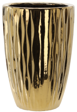 Keramischer Dekotopf 37 cm – Goldglanz – ELI3574