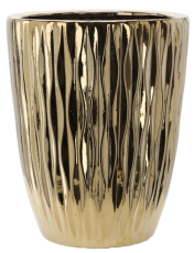 Keramischer Ziertopf 29 cm – goldglänzend – ELI3581