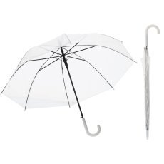 Halbautomatischer Regenschirm 99 cm – transparent – UMB4632