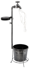 LED-Solarleuchte – Wasserhahn mit Töpfchen 30 LED – warmweiß – SOL6186