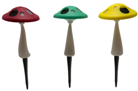 LED-Solarleuchte Funny Pilz, 12 Stück - SOL6070