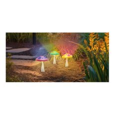 LED-Solarleuchte Funny Pilz, 12 Stück - SOL6070