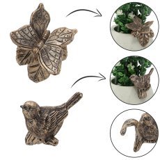 Figur für Blumentopf Vogel/Schmetterling, 6 Stück im Set - GOT8869