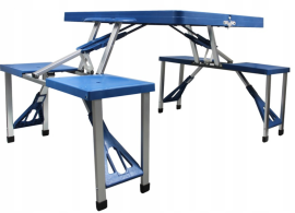 Klappbarer Campingtisch mit Hockern – OXE2712