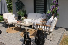 Gartenmöbel-Set – Beige – ALM9408