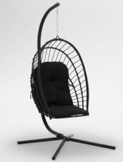 Hängesessel Eris – klappbar – schwarz – FAT0916