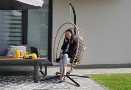 Hängesessel Eris – klappbar – braun – FAT0923
