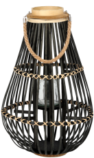 Leselaterne mit Glaseinsatz – schwarz – ILS9623