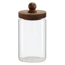 1-Liter-Glasbehälter mit Holzdeckel – DUC0789