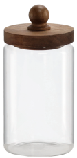 1-Liter-Glasbehälter mit Holzdeckel – DUC0789