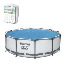 Sonnenschutz-Abdeckung für Pool mit Metallrahmen 3,66 m – BES58242