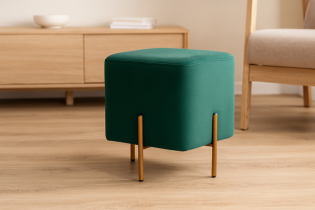 Chomik - Quadratischer Hocker mit Beinen – PHO3895