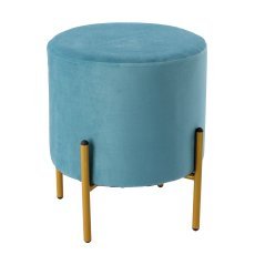 Runder Hocker mit Beinen 35 x 40 cm in Meeresfarbe *3925