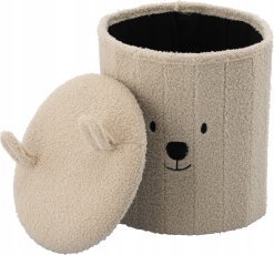 Chomik - Faltbarer Hocker mit Stauraum – Beige – PHO4250