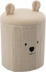 Chomik - Faltbarer Hocker mit Stauraum – Beige – PHO4250