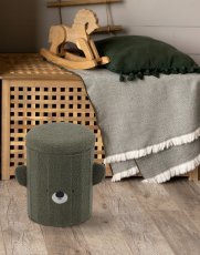 Chomik - Faltbarer Hocker mit Stauraum – Grün – PHO4267