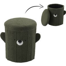 Faltbarer Hocker mit Stauraum – Grün – PHO4267