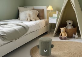 Chomik - Faltbarer Hocker mit Stauraum – Grün – PHO4267