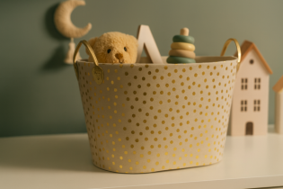Chomik - Wäsche- oder Spielzeugkorb – beige – NIZ4885