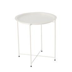 Runder Couchtisch 47 x 47 x 50,5 cm weiß *1074