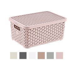 Rattankorb mit Deckel, 10 l *1946