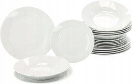 Chomik - Essgeschirr-Set, 18-teilig, rund, weiß *9307