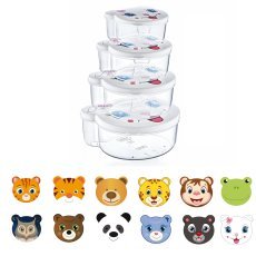 Set aus 4 Schälchen mit Tiermotiven - HOB020980