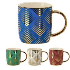Porzellantasse mit Goldmuster, 360 ml – LIL6226
