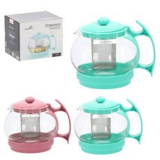 Hitzebeständiger Krug mit Sieb 1,1 l *7730