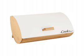 Chomik - Brotbox Aglio – aus Bambus mit Metalldeckel, 36,5 x 25 x 13 cm, mattweiß + 3 Dosen 11,5 x 11,5 x 12 cm *4942