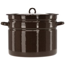 Emaille-Topf 20 L – braun – EMA3592