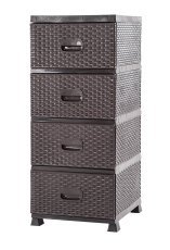 Kunststoff-Kommode – braun – KAS0357/1A