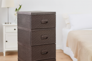 Chomik - Kunststoff-Kommode – braun – KAS0357/1A