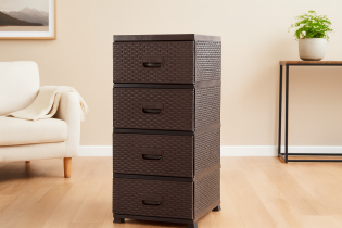 Chomik - Kunststoff-Kommode – braun – KAS0357/1A