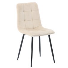 Moderner Samtstuhl in Beige *2950