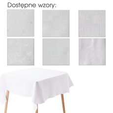 Weißes Tischtuch 90x160, Packung 1 Stück *4921