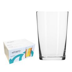 Kpl. 6 Stück glatte, schräg geformte Basic-Gläser 250 ml *6368*8760*